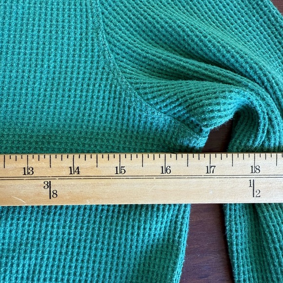 American Eagle Outfitters Green Waffle Knit Top - Picture 4 of 6